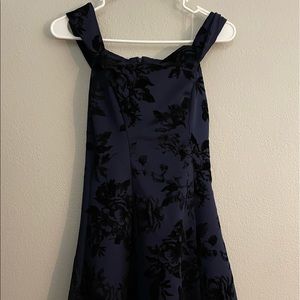 Navy blue mini dress